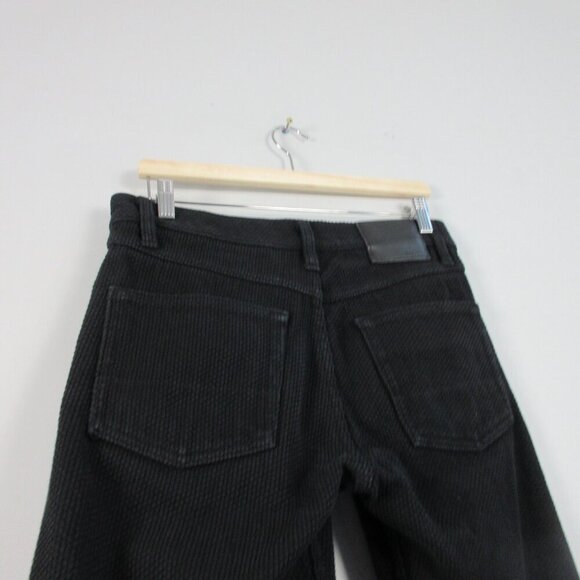 Gustin Men's Slim Pants 32 Black Button Fly 5 Pocket Chino Woven Knit 718 - Picture 9 of 15